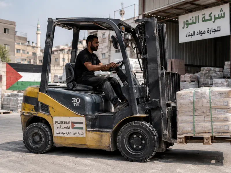 Feedback privind aplicația la fața locului de la un client palestinian de stivuitor